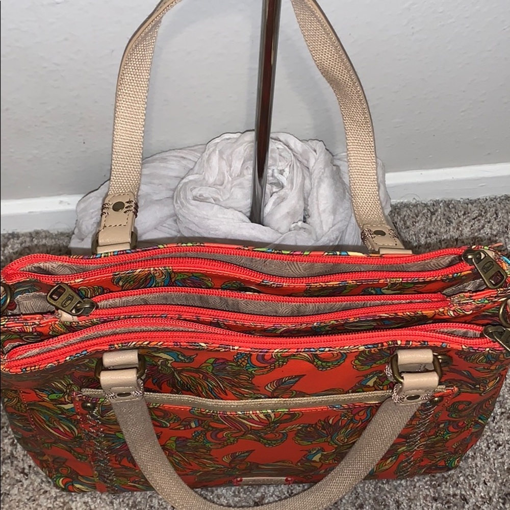 Sakroots Shoulder Bag with many compartments - Picture 6 of 8